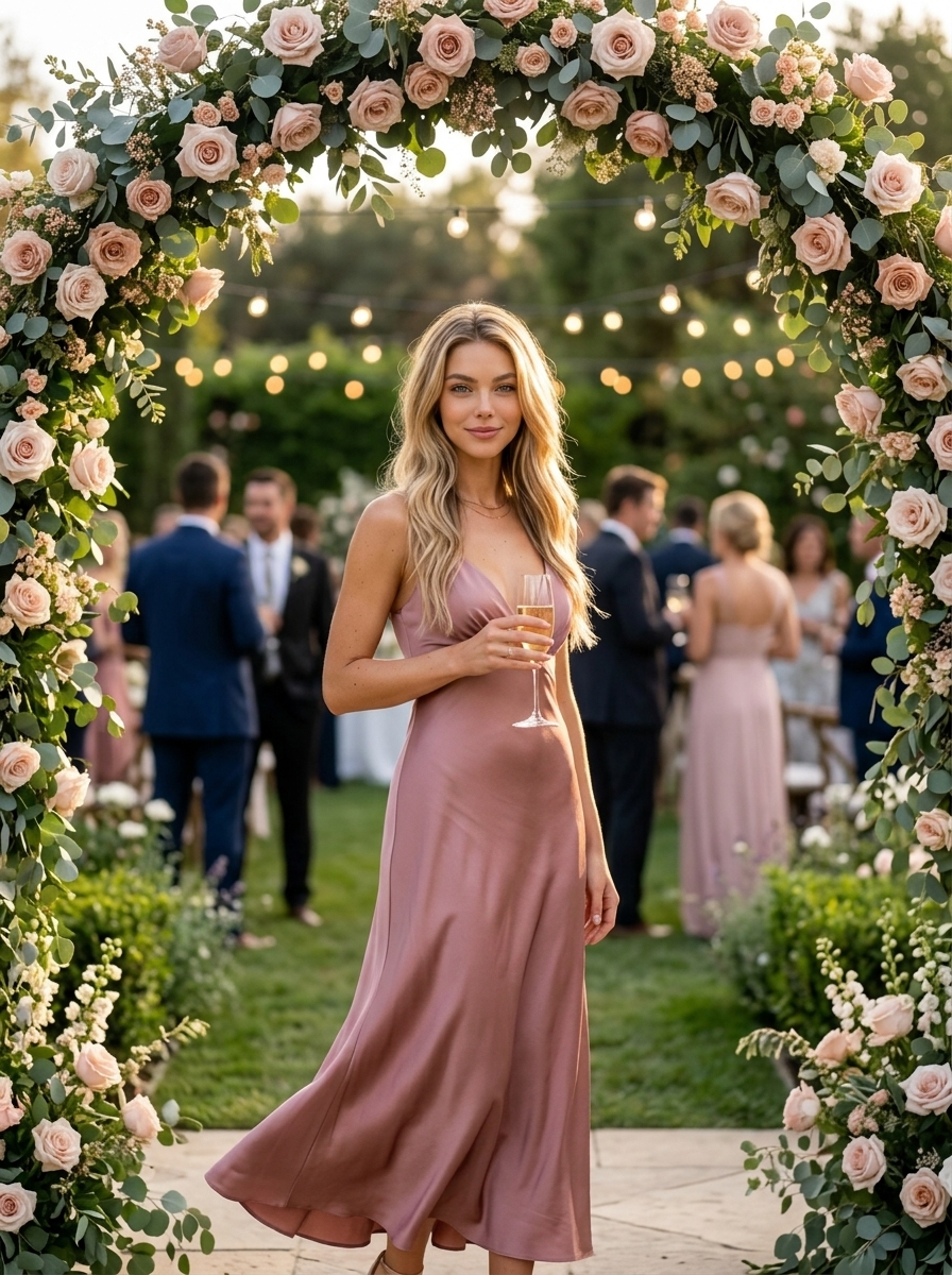 Convidada Boda Jardí: Arc Floral i Xampany Vespre