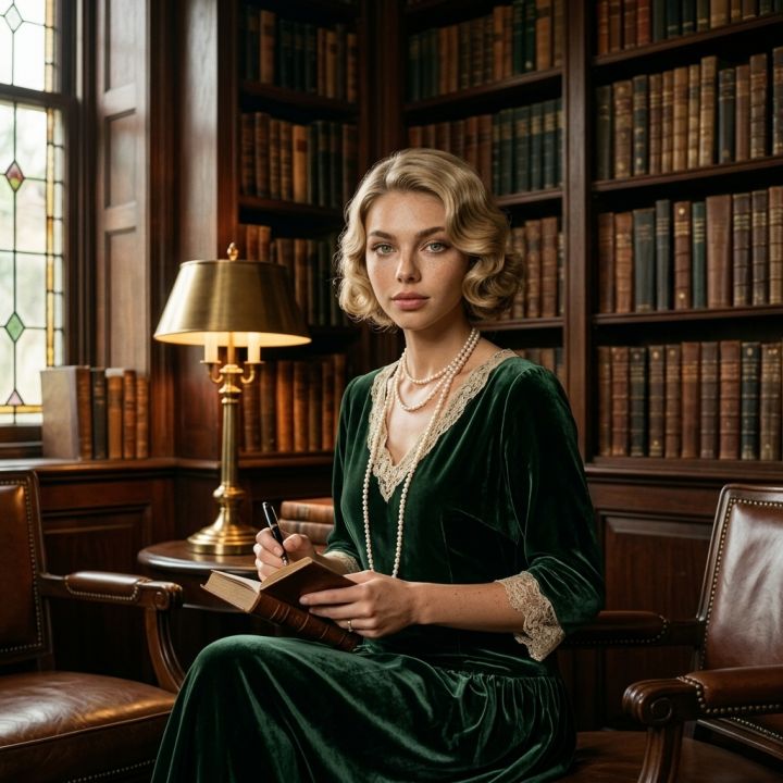 Dame fra 1920-tallet – Elegant Flapper