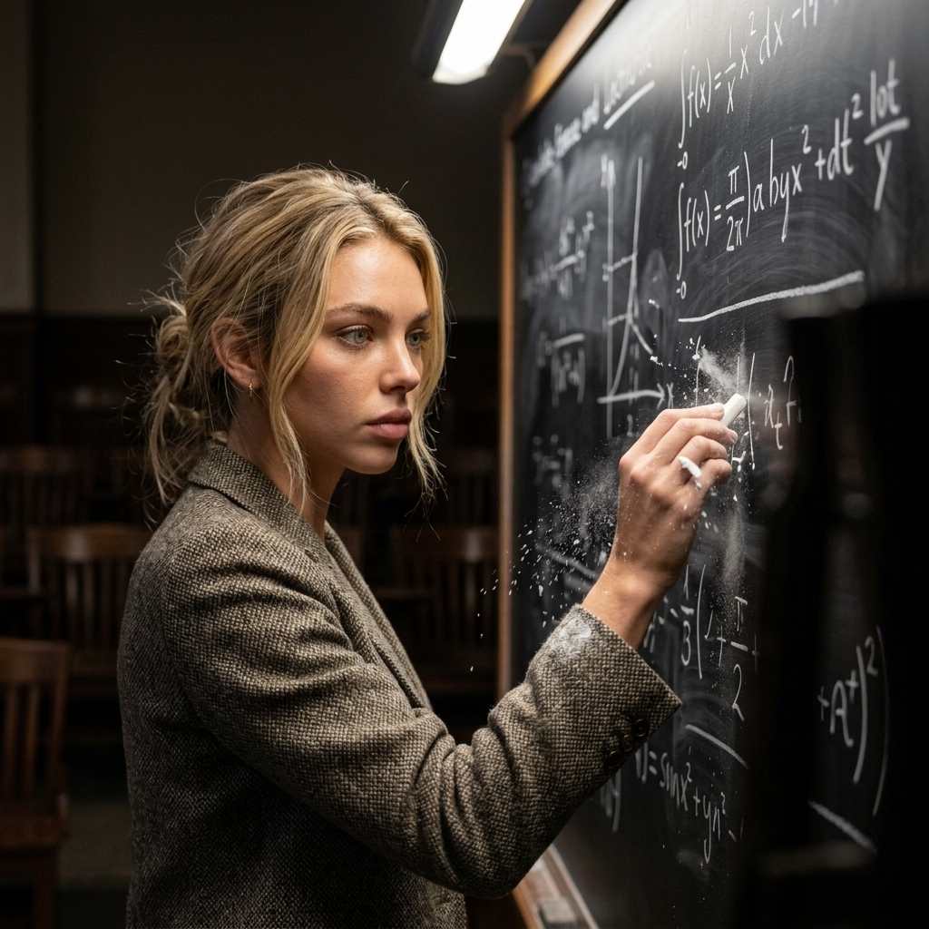 Fórmulas Matemáticas no Quadro Negro Realista