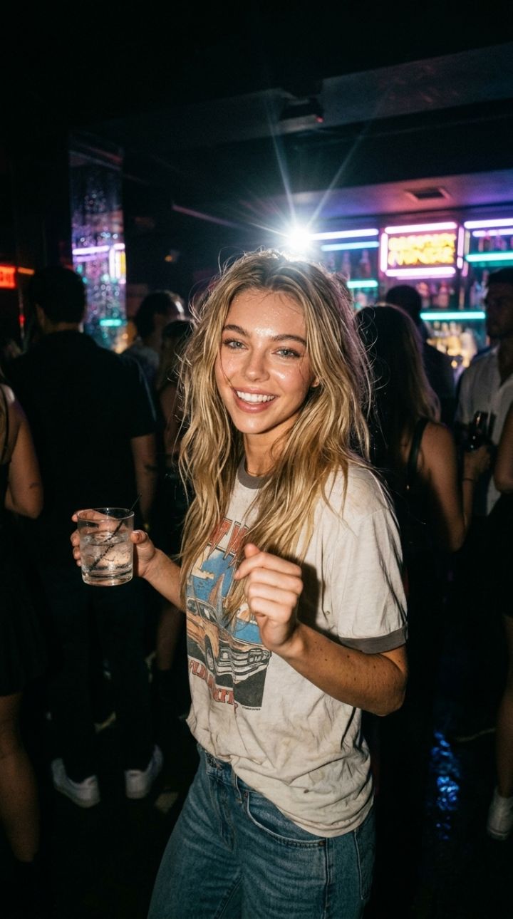 Kërcim në Festë me Flash dhe Neon