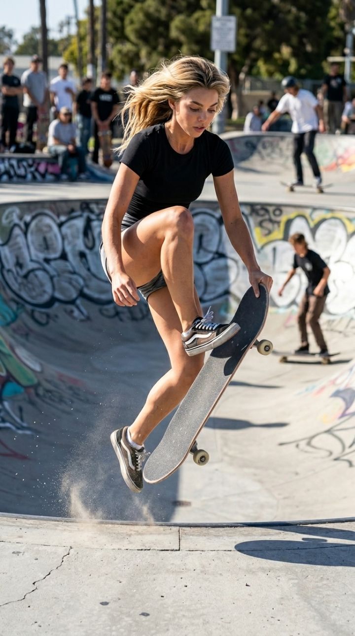 Ollie Mid-Air på Skatepark – Hängknä Shred