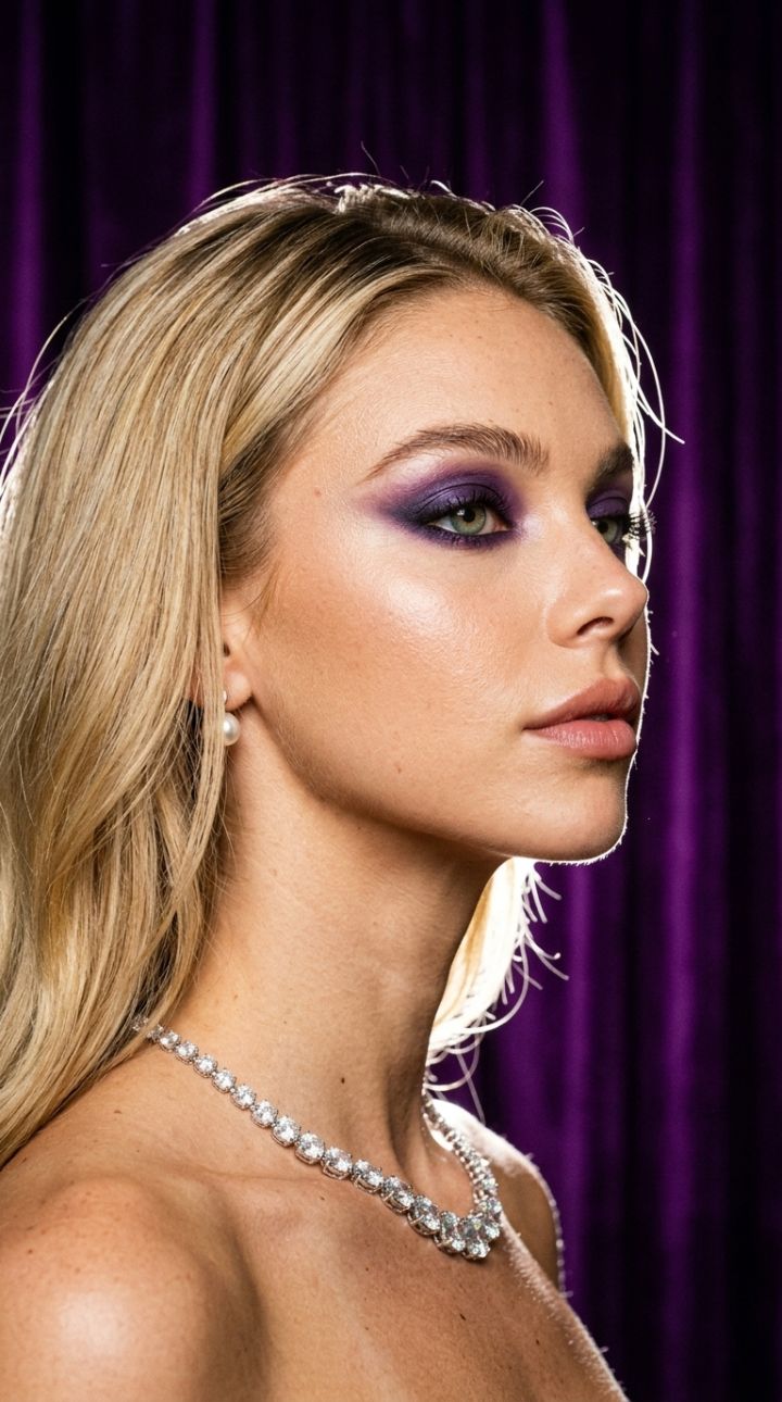 Portret Elegant: Diamante, Smoky Eyes Violet