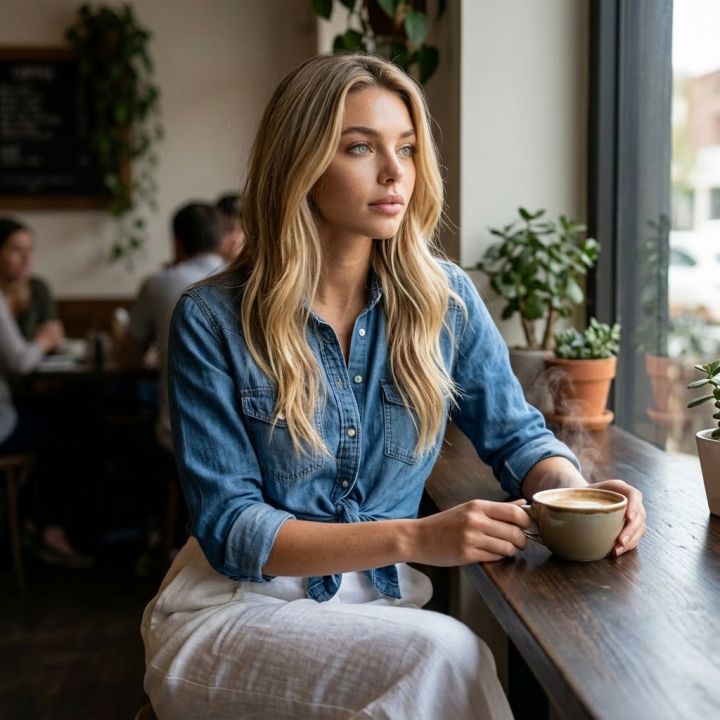 Portráid Réalaíoch i gCaife Cluthar le Espresso