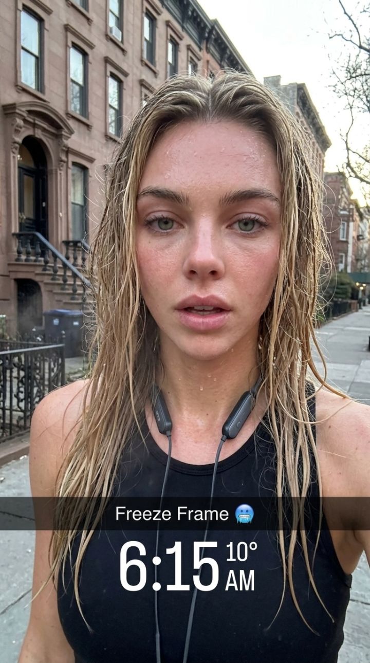 Selfie Corsa Mattina: Sudore e Fiato Freddo