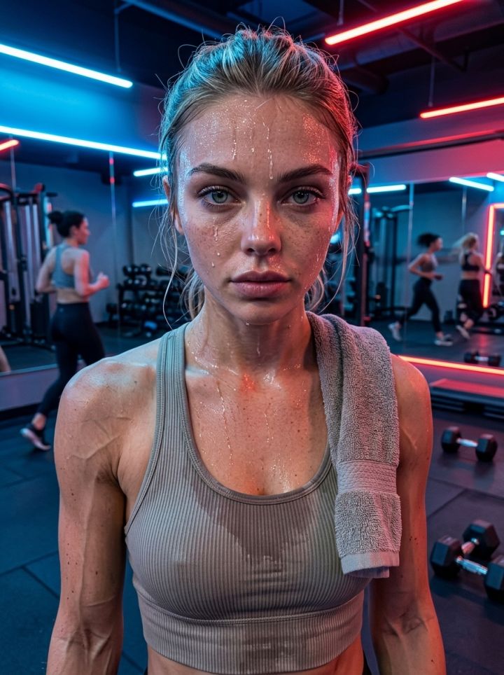 Ultrarrealistische Gym: Zweet & Spieren