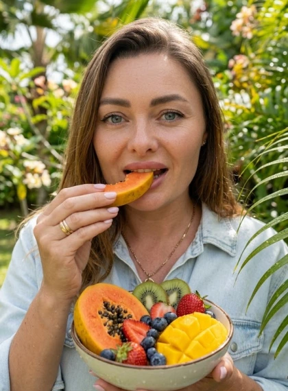 Frutta Fresca tra Mani e Labbra: Colazione Sana Tropicale