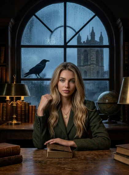 Varnos Siluetas Lietaus Nubrauktame Universiteto Lange